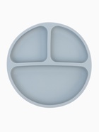 Детская посуда в наборе: нагрудник, тарелка 2 шт., стакан, приборы, M&B, силикон, серый - Фото 8