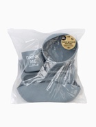 Детская посуда в наборе: нагрудник, тарелка 2 шт., стакан, приборы, M&B, силикон, серый - Фото 12