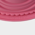 Форма для выпечки Доляна «Немецкий кекс. Торжество», силикон, 22,5×8 см, цвет розовый - фото 4422864