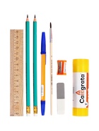 Набор первоклассника, 70 предметов, Calligrata «Снова в школу», с пособиями, в папке - Фото 23