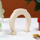 Заготовка для творчества "Подкова", маленький, 6,6 х 6,6 х 1,2 см, сосна - фото 23808592