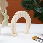 Заготовка для творчества "Подкова", маленький, 8 х 8 х 1,2 см, сосна - фото 23808595