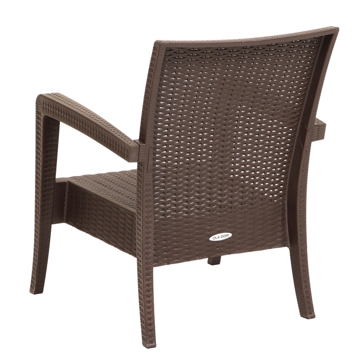 Кресло-диван "RATTAN Ola Dom" коричневый - фото 1909535577
