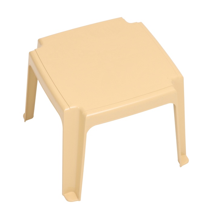 Столик для шезлонга "Элластик", бежевый, 45 х 45 х 38 см - фото 1909535591