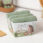 Набор полотенец Этель «Счастливой пасхи» 35×50 см - 3 шт., 100% хлопок, махра 340 г/м² - Фото 1