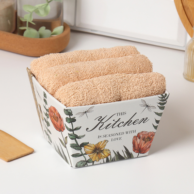 Набор полотенец «Этель» This Kitchen, 35×50 см - 3 шт., 100% хлопок, махра 340 г/м²