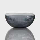 Набор посуды «Мави», 6 предметов: 2 миски 350 мл, 2 стакана 250 мл, салатник 800 мл, тарелка d=20.8 см, стекло, серый - Фото 11