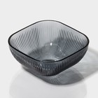 Набор стеклянной посуды «Мави», 6 предметов: 2 миски 350 мл, 2 стакана 250 мл, салатник 800 мл, тарелка d=20,8 см, цвет серый - Фото 12