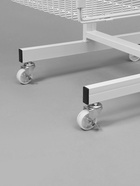 Накопитель разборный на колесах, двухсторонняя, 10 корзин, 45×55×165 см, белый - Фото 4