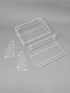 Накопитель разборный на колесах, двухсторонняя, 10 корзин, 45×55×165 см, белый - Фото 8