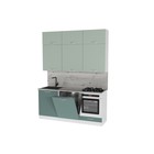 Кухонный гарнитур прямой «Асая макси - 2», с столешницей, 1800×600 мм, цвет сумерки/бензин/сосна - Фото 3