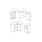 Кухонный гарнитур угловой «Асая оптима - 5», с столешницей, 1200×2000 мм, цвет сумерки/бензин/сосна - Фото 2