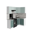 Кухонный гарнитур угловой «Асая оптима - 5», с столешницей, 1200×2000 мм, цвет сумерки/бензин/сосна - Фото 3