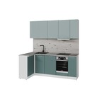 Кухонный гарнитур угловой «Асая прайм 400», с столешницей, 1100×2000 мм, цвет сумерки/бензин/сосна - Фото 3