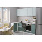 Кухонный гарнитур угловой «Асая прайм - 2 400», с столешницей, 1100×2000 мм, цвет сумерки/бензин/сосна - Фото 1