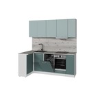 Кухонный гарнитур угловой «Асая прайм - 2 400», с столешницей, 1100×2000 мм, цвет сумерки/бензин/сосна - Фото 3