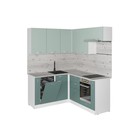 Кухонный гарнитур угловой «Асая мега прайм - 2», с столешницей, 1600×1700 мм, цвет сумерки/бензин/сосна - Фото 3