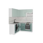 Кухонный гарнитур угловой «Асая мега прайм - 2», с столешницей, 1600×1700 мм, цвет сумерки/бензин/сосна - Фото 4