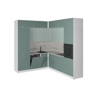Кухонный гарнитур угловой «Асая гранд прайм», с столешницей, 2200×2500 мм, цвет сумерки/бензин/сосна - Фото 3