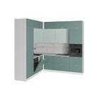 Кухонный гарнитур угловой «Асая гранд прайм», с столешницей, 2200×2500 мм, цвет сумерки/бензин/сосна - Фото 4