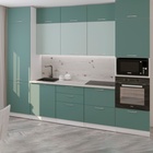 Кухонный гарнитур прямой «Асая экстра», с столешницей, 3000×600 мм, цвет сумерки/бензин/сосна - Фото 1