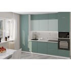 Кухонный гарнитур прямой «Асая экстра - 2», с столешницей, 3000×600 мм, цвет сумерки/бензин/сосна - Фото 1