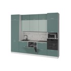 Кухонный гарнитур прямой «Асая экстра - 2», с столешницей, 3000×600 мм, цвет сумерки/бензин/сосна - Фото 3