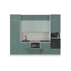 Кухонный гарнитур прямой «Асая экстра - 2», с столешницей, 3000×600 мм, цвет сумерки/бензин/сосна - Фото 4