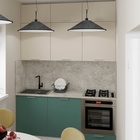 Кухонный гарнитур прямой «Глория макси - 2», 1800×600 мм, цвет кашемир/бензин/малага - Фото 1