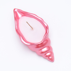 Свеча "Ракушка" в подсвечнике из гипса малая, 11,5х5,5х3,5 см, розовый - Фото 3