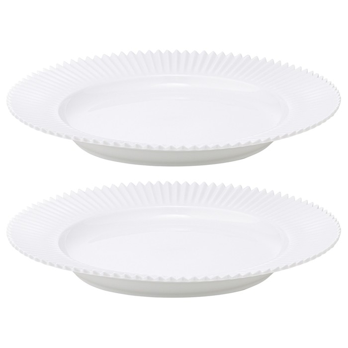 Набор из двух тарелок белого цвета из коллекции edge, 26 см - Фото 1