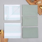 Кухонный набор «Этель» МИКС: полотенце 42×67 см - 2 шт., салфетка 40×40 см - 3 шт., 100% хлопок - Фото 5