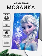Алмазная вышивка полное заполнение «Эльза» Холодное сердце, 30×40 см, на холсте - Фото 1