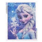 Алмазная вышивка полное заполнение «Эльза» Холодное сердце, 30×40 см, на холсте - Фото 2