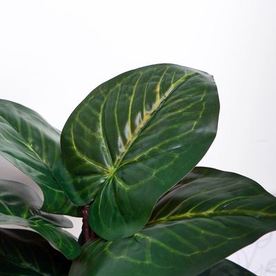 Искусственный цветок в горшке «Алоказия экстра галант», 9.5×26 см