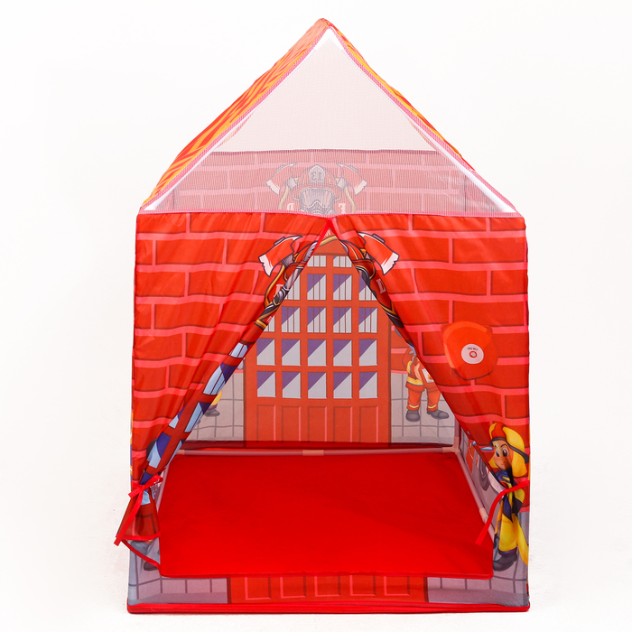 Детская игровая палатка "Пожарные" 96х62х85см