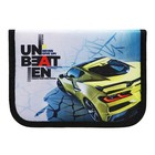 Пенал 1 секция, 130 х 190 Х 30 мм, текстильный, ПКТ 04-20 "Жёлтое авто" 71992 - фото 23808780