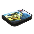 Пенал 1 секция, 130 х 190 Х 30 мм, текстильный, ПКТ 04-20 "Жёлтое авто" 71992 - фото 23808781