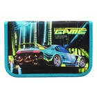 Пенал 1 секция 135 х 212 х 27 мм, откидная планка, текстильный, ПКТ 07-20 МАХ "Game auto" 72018 - фото 23808835