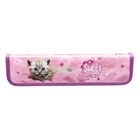 Пенал для кистей 270 х 70 27 мм, ламинированный картон, ПКК 10-5 "Котёнок на розовом" 70827 - фото 9420232