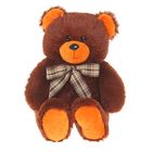 Мягкая игрушка "Медведь с клетчатым бантом" - Фото 1