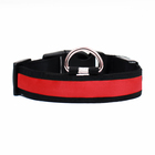 Ошейник с подсветкой Flash 3 режима свечения, размер М, ОШ 40-48×2.5 см, красный - Фото 5