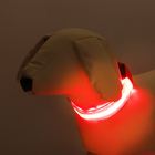 Ошейник с подсветкой Двойная полоса размер S, ОШ 35-43×2.5 см, 3 режима свечения красный - Фото 2