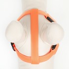 Шлейка светящаяся размер S, стропа 2,5 см, ОГ 32-40 см, 3 режима свечения оранжевая - Фото 6