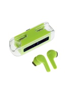 Наушники беспроводные M-12 Max, TWS, вкладыши, Bluetooth 5.0, 30/200 мАч, зелёные в прозрачном кейсе - Фото 5