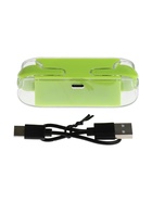 Наушники беспроводные M-12 Max, TWS, вкладыши, Bluetooth 5.0, 30/200 мАч, зелёные в прозрачном кейсе - Фото 11