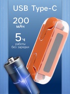 Наушники беспроводные KM12, TWS, вкладыши, Bluetooth 5.0, 30/200 мАч, оранжевые в прозрачном кейсе - Фото 3