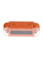 Наушники беспроводные KM12, TWS, вкладыши, Bluetooth 5.0, 30/200 мАч, оранжевые в прозрачном кейсе - Фото 8