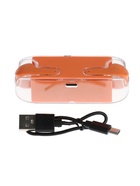 Наушники беспроводные KM12, TWS, вкладыши, Bluetooth 5.0, 30/200 мАч, оранжевые в прозрачном кейсе - Фото 11