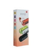 Наушники беспроводные KM12, TWS, вкладыши, Bluetooth 5.0, 30/200 мАч, оранжевые в прозрачном кейсе - Фото 12